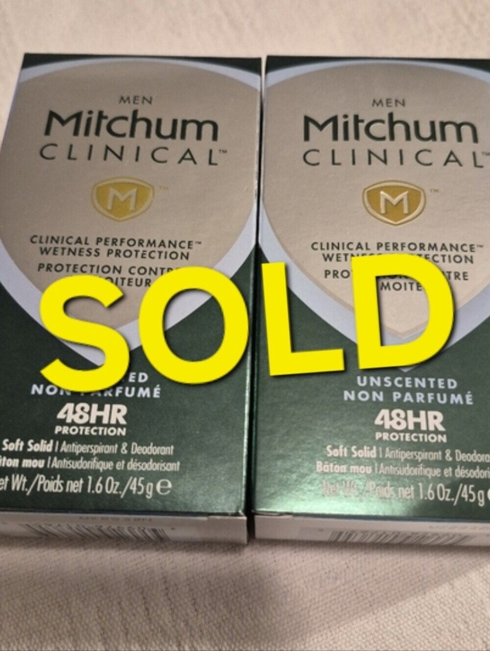 Mitchum Clinical unscented 48 hour 2 boxes New